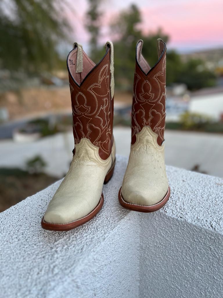 Smooth ostrich Boots